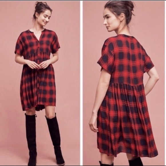 11-1-TYLHO | Mona Plaid Swing Dress - Picture 1 of 5